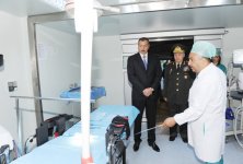 Prezident İlham Əliyev Silahlı Qüvvələrin Baş Klinik Hospitalının ikinci müalicə korpusunun açılışında iştirak edib (FOTO)