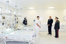 Prezident İlham Əliyev Silahlı Qüvvələrin Baş Klinik Hospitalının ikinci müalicə korpusunun açılışında iştirak edib (FOTO)
