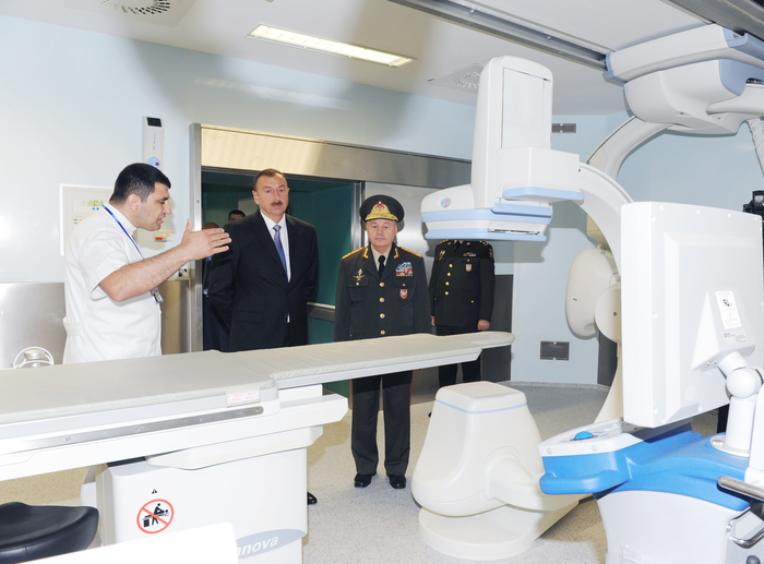 Prezident İlham Əliyev Silahlı Qüvvələrin Baş Klinik Hospitalının ikinci müalicə korpusunun açılışında iştirak edib (FOTO)