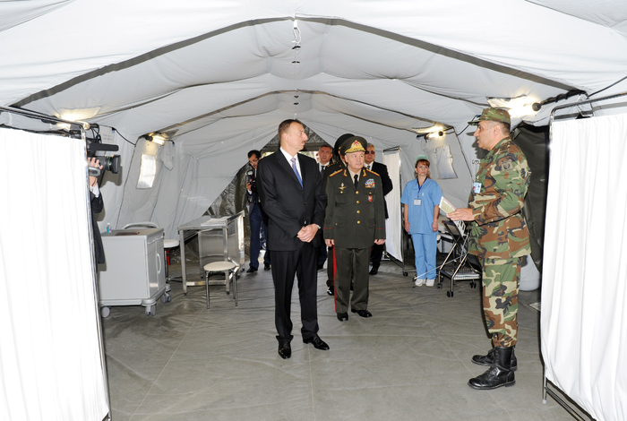 Prezident İlham Əliyev Silahlı Qüvvələrin Baş Klinik Hospitalının ikinci müalicə korpusunun açılışında iştirak edib (FOTO)