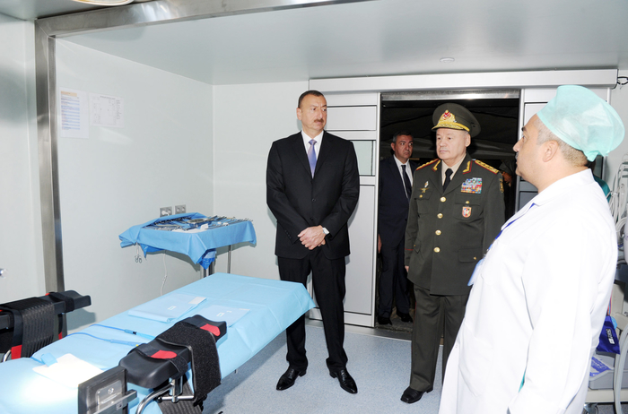 Prezident İlham Əliyev Silahlı Qüvvələrin Baş Klinik Hospitalının ikinci müalicə korpusunun açılışında iştirak edib (FOTO)