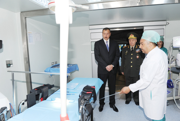 Prezident İlham Əliyev Silahlı Qüvvələrin Baş Klinik Hospitalının ikinci müalicə korpusunun açılışında iştirak edib (FOTO)