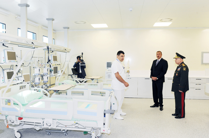 Prezident İlham Əliyev Silahlı Qüvvələrin Baş Klinik Hospitalının ikinci müalicə korpusunun açılışında iştirak edib (FOTO)