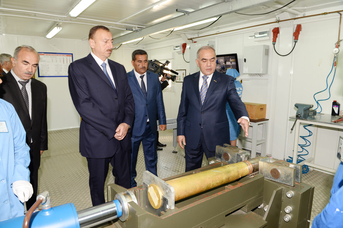 Prezident İlham Əliyev Şirvandakı “Araz” zavodunda döyüş sursatlarının utilizasiya mərkəzinin açılışında iştirak edib (FOTO)
