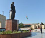 Prezident İlham Əliyev Şirvan şəhərində səfərdədir (FOTO)