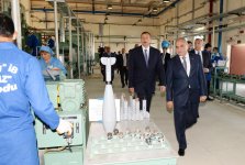 Prezident İlham Əliyev Şirvandakı “Araz” zavodunda döyüş sursatlarının utilizasiya mərkəzinin açılışında iştirak edib (FOTO)
