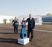 İlham Əliyev Şirvan şəhərinə içməli suyun verilməsi mərasimində iştirak edib (FOTO)