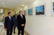 İlham Əliyev Yeni Azərbaycan Partiyası Binəqədi rayon təşkilatının inzibati binasının açılışında iştirak edib (FOTO)