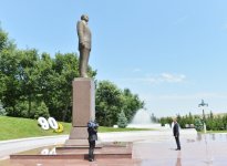 Prezident İlham Əliyev Tovuz rayonuna səfərə gəlib