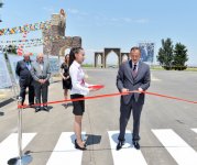 Prezident İlham Əliyev yenidən qurulan Tovuz-Qovlar-Ağbaşlar avtomobil yolunun açılışında iştirak edib (FOTO)
