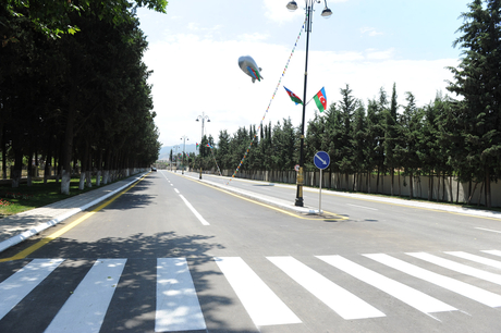 Prezident İlham Əliyev yenidən qurulan Tovuz-Qovlar-Ağbaşlar avtomobil yolunun açılışında iştirak edib (FOTO)