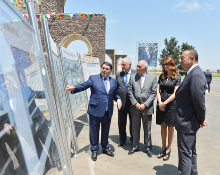 Prezident İlham Əliyev yenidən qurulan Tovuz-Qovlar-Ağbaşlar avtomobil yolunun açılışında iştirak edib (FOTO)