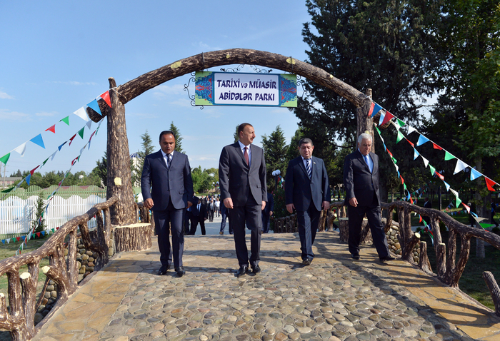Ağstafada açıq səma altında Tarixi və Müasir Abidələr Parkı salınıb (FOTO)