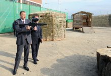 İlham Əliyev Ağstafa Peyntbol və Atıcılıq Mərkəzində yaradılmış şəraitlə tanış olub (FOTO)