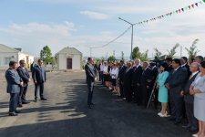 Azərbaycan Prezidenti Ağstafa şəhərinin su təchizatı və kanalizasiya sistemlərinin yenidənqurmadan sonra istifadəyə verilməsi mərasimində iştirak edib (FOTO)