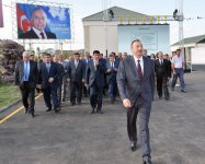 Azərbaycan Prezidenti Ağstafa şəhərinin su təchizatı və kanalizasiya sistemlərinin yenidənqurmadan sonra istifadəyə verilməsi mərasimində iştirak edib (FOTO)