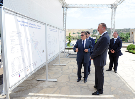 Tovuz şəhərinin su təchizatı və kanalizasiya sistemləri yenidənqurmadan sonra istifadəyə verilib (FOTO)