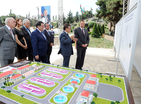 Tovuz şəhərinin su təchizatı və kanalizasiya sistemləri yenidənqurmadan sonra istifadəyə verilib (FOTO)
