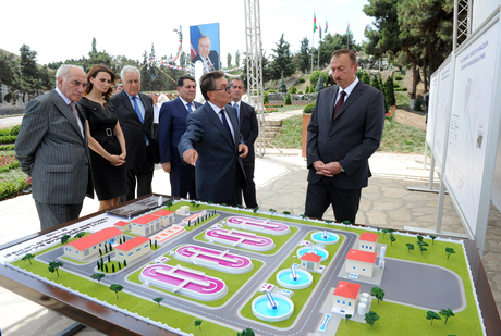 Tovuz şəhərinin su təchizatı və kanalizasiya sistemləri yenidənqurmadan sonra istifadəyə verilib (FOTO)