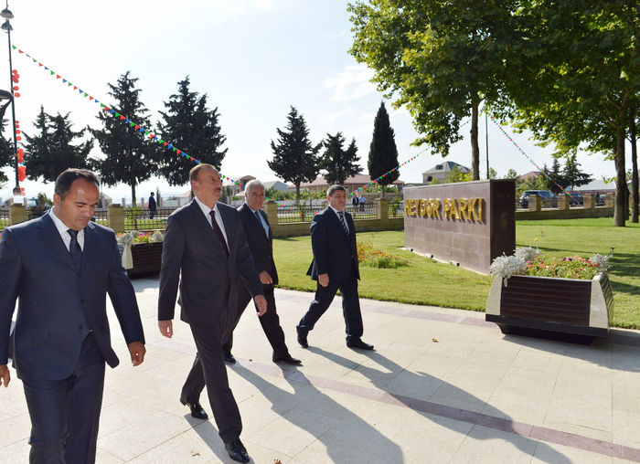 Prezident İlham Əliyev Ağstafa rayonuna səfərə gəlib (FOTO)