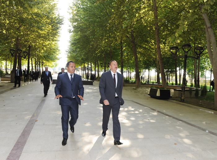 Prezident İlham Əliyev Ağstafa rayonuna səfərə gəlib (FOTO)