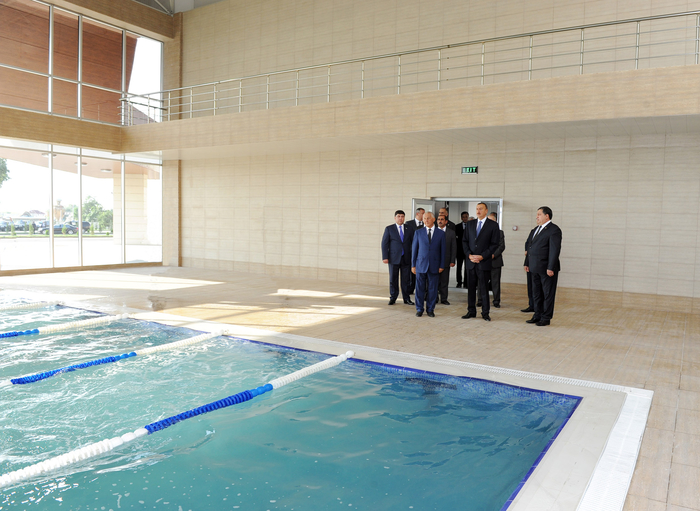 Prezident İlham Əliyev Xaçmaz Olimpiya İdman Kompleksinin açılış mərasimində iştirak edib (FOTO)