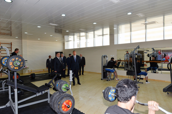 Prezident İlham Əliyev Xaçmaz Olimpiya İdman Kompleksinin açılış mərasimində iştirak edib (FOTO)