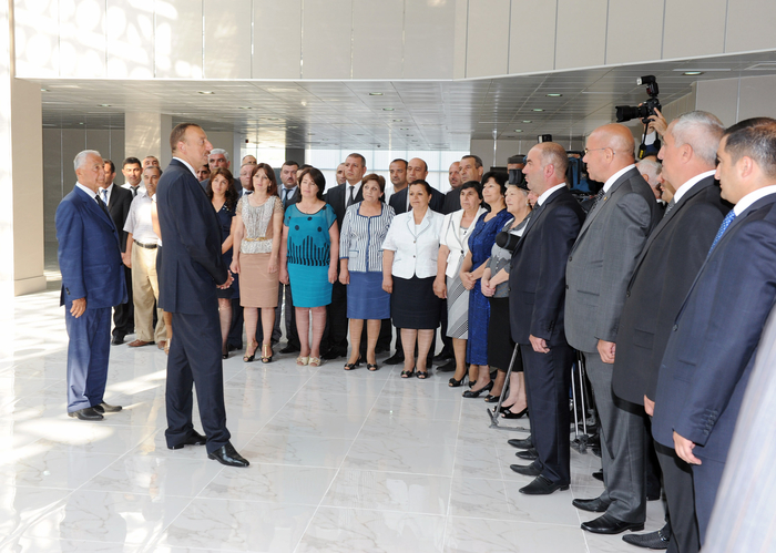 Prezident İlham Əliyev Xaçmaz Olimpiya İdman Kompleksinin açılış mərasimində iştirak edib (FOTO)