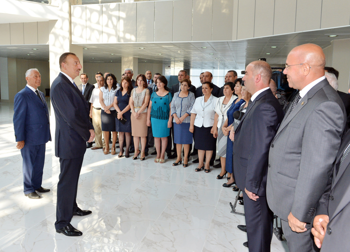 Prezident İlham Əliyev Xaçmaz Olimpiya İdman Kompleksinin açılış mərasimində iştirak edib (FOTO)