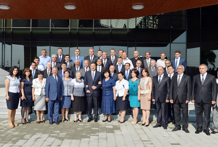 Prezident İlham Əliyev Xaçmaz Olimpiya İdman Kompleksinin açılış mərasimində iştirak edib (FOTO)
