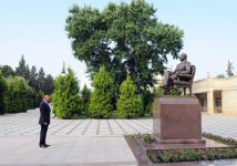 Prezident İlham Əliyev Xaçmaz rayonunda səfərdədir (FOTO)
