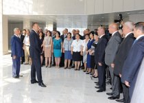 Prezident İlham Əliyev Xaçmaz Olimpiya İdman Kompleksinin açılış mərasimində iştirak edib (FOTO)