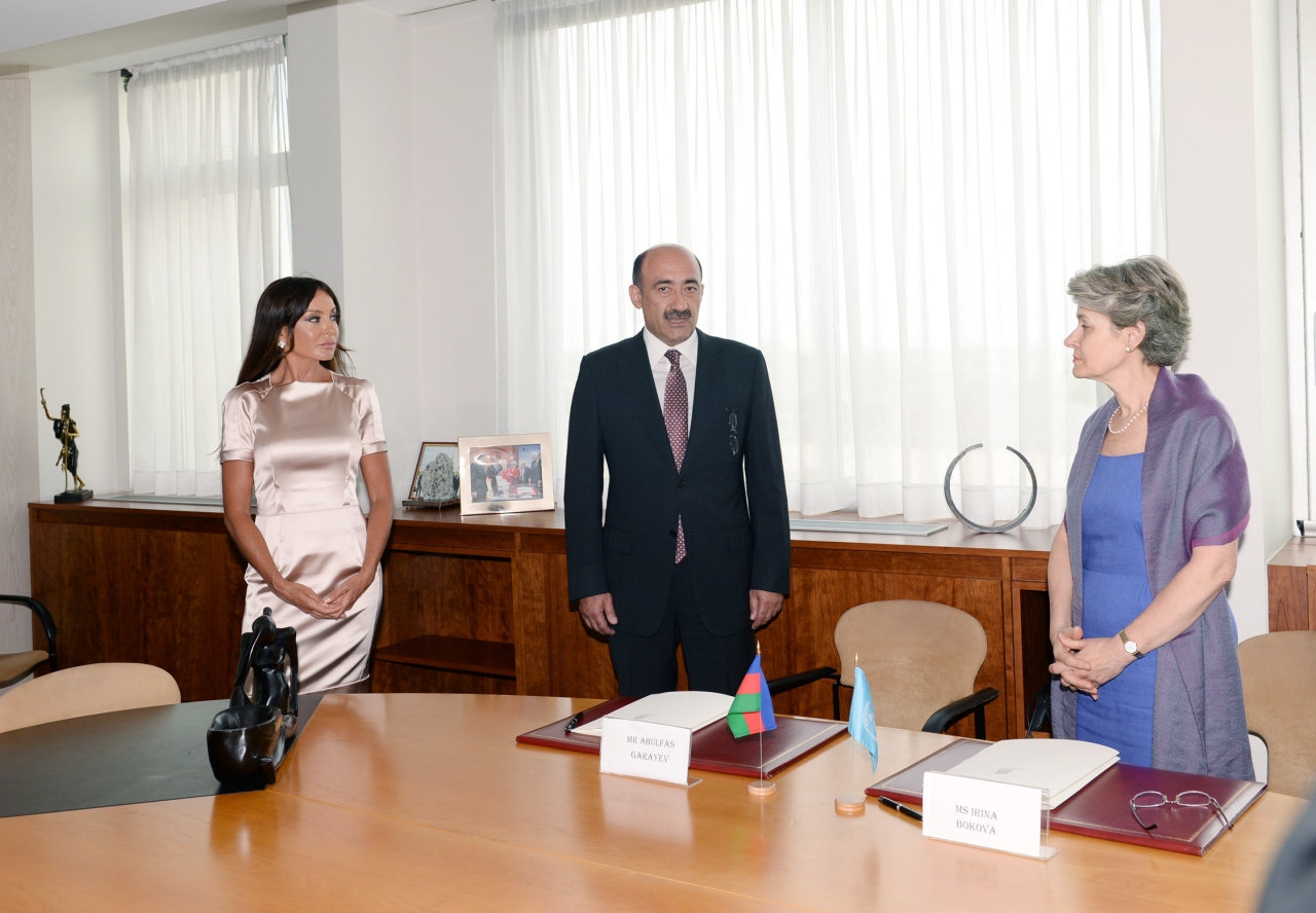 Mehriban Əliyeva: Azərbaycan UNESCO-nun müxtəlif sahələrdə məqsədlərinin təşviqinə sadiqdir (FOTO)