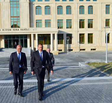İlham Əliyev Siyəzən Rayon İcra Hakimiyyətinin yeni inzibati binasının açılışında iştirak edib (FOTO)