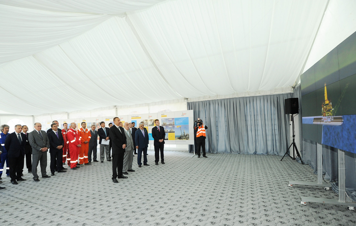 Prezident İlham Əliyev: Azərbaycanın neft-qaz sektoru inkişafdadır, amma gələcəkdə bir neçə platforma tikilməlidir (FOTO)