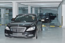 Prezident İlham Əliyev Bakıda yeraltı avtomobil dayanacağının açılışında iştirak edib (FOTO)