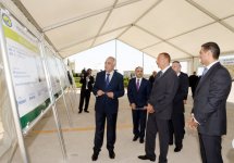 Prezident İlham Əliyev Kürdəmirdə heyvandarlıq və süd kompleksi ilə tanış olub (FOTO)