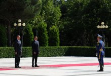 İtaliya Nazirlər Şurasının Prezidenti Enriko Lettanın rəsmi qarşılanma mərasimi olub (FOTO)