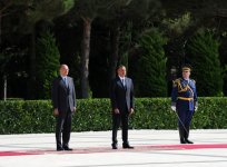 İtaliya Nazirlər Şurasının Prezidenti Enriko Lettanın rəsmi qarşılanma mərasimi olub (FOTO)