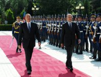 İtaliya Nazirlər Şurasının Prezidenti Enriko Lettanın rəsmi qarşılanma mərasimi olub (FOTO)