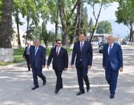 Prezident İlham Əliyev İsmayıllı rayonunda səfərdədir (FOTO)