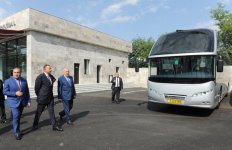 İlham Əliyev İsmayıllıda avtovağzalın açılışında iştirak edib (FOTO)
