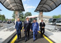 İlham Əliyev İsmayıllıda avtovağzalın açılışında iştirak edib (FOTO)