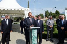 İlham Əliyev İsmayıllı şəhərinə içməli suyun verilməsi mərasimində iştirak edib (FOTO)