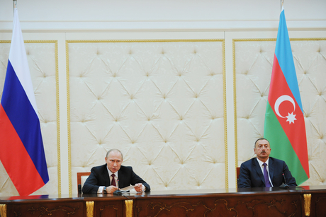 Prezident İlham Əliyev: Rusiya ATƏT-in Minsk qrupunun həmsədri kimi Dağlıq Qarabağ münaqişəsinin tənzimlənməsində mühüm rol oynayır (FOTO)