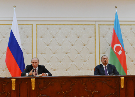 Prezident İlham Əliyev: Rusiya ATƏT-in Minsk qrupunun həmsədri kimi Dağlıq Qarabağ münaqişəsinin tənzimlənməsində mühüm rol oynayır (FOTO)