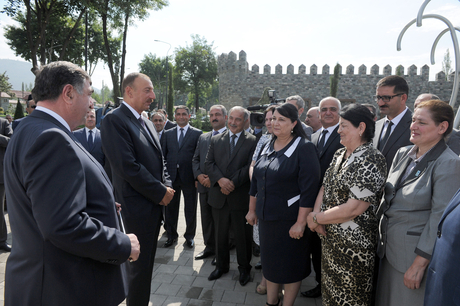 İlham Əliyev İsmayıllı şəhərinə içməli suyun verilməsi mərasimində iştirak edib (FOTO)