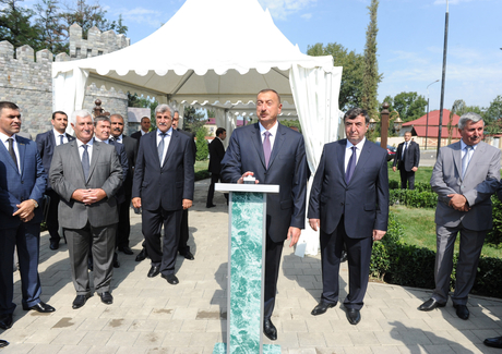 İlham Əliyev İsmayıllı şəhərinə içməli suyun verilməsi mərasimində iştirak edib (FOTO)