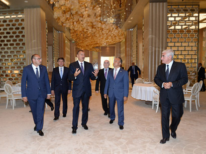 Prezident Qəbələdə Heydər Əliyev Konqres Mərkəzinin açılışında iştirak edib (FOTO)
