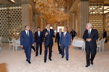 Prezident Qəbələdə Heydər Əliyev Konqres Mərkəzinin açılışında iştirak edib (FOTO)